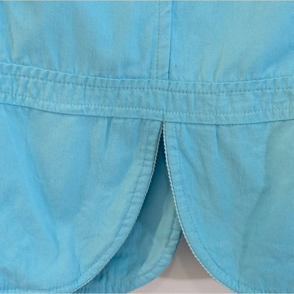 Vintage Resort Cottagecore Pearl Beaded Lace Blazer Jacket XL Coastal Chic Aqua - Picture 7 of 10